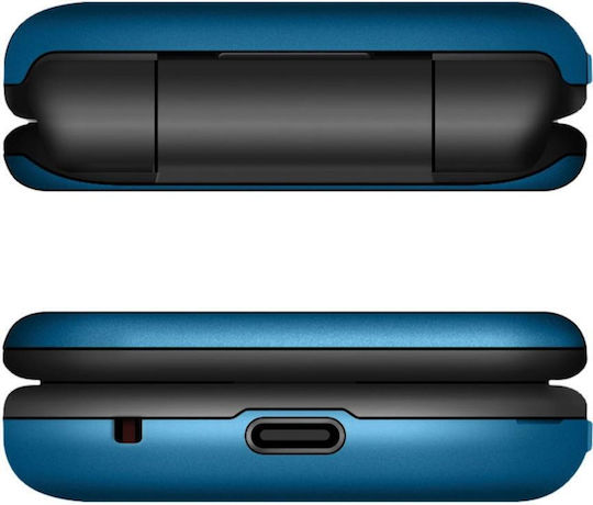 MaxCom Comfort MM828 Single SIM Κινητό με Κουμπιά Μπλε