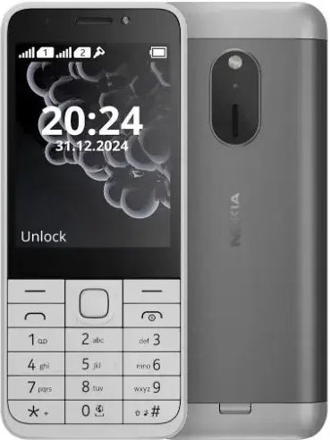 Nokia 230 Dual SIM Κινητό με Κουμπιά (Αγγλικό Μενού) White Silver