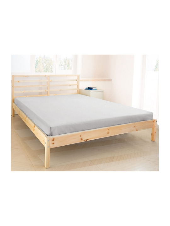 KZ Σεντόνι Μονό 160x200εκ. Light Gray