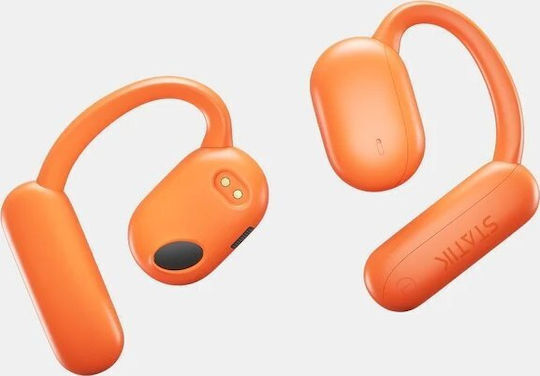 Statik Aktive Earbuds Bluetooth Kopfhörer mit Schweißbeständigkeit und Ladekoffer Orange