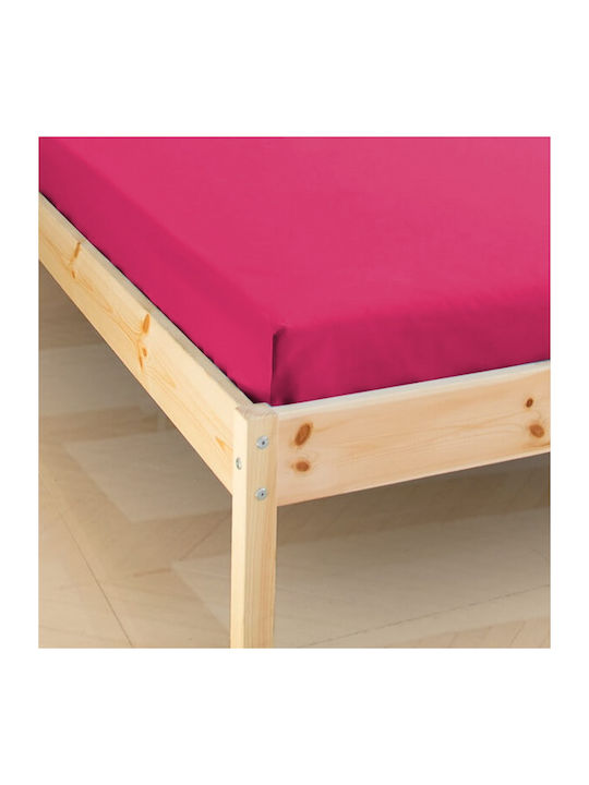 KZ Σεντόνι Μονό 160x200εκ. Raspberry