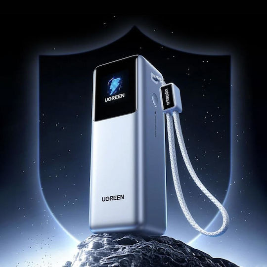 Ugreen Nexode PB728 Power Bank 25000mAh 200W with USB-A Port and 2 USB-C Power Delivery Ports Gray