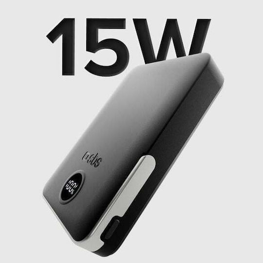 SBS MagSafe Външна Батерия 5000mAh 20W с USB-C Изходен Порт Черна