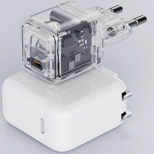 Aukey Φορτιστής Χωρίς Καλώδιο GaN με Θύρα USB-C 30W Power Delivery Γκρι (PA-C1 Comet)