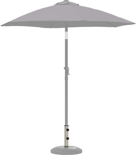 vidaXL Collapsible Concrete Umbrella Stand with Wheels Natural 40x40cm