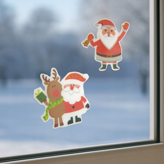 Weihnachts-Gel Fensteraufkleber Mix Vergionic