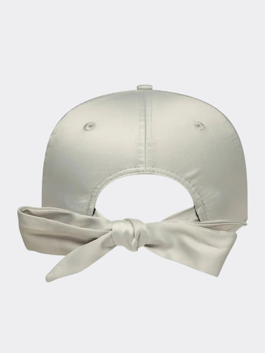 New Era New York Yankees Mlb Satin Bow Back Grey 9forty Adjustable Cap Women's Jockey Grey
