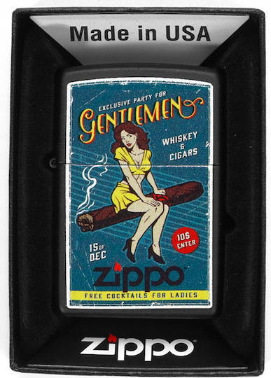 Zippo Girl Windproof Flame Lighter in Beige Colour