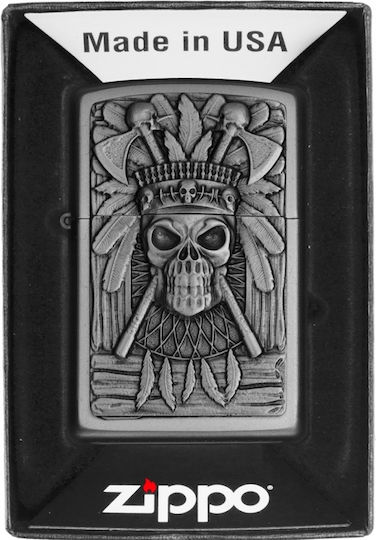 Zippo Αντιανεμικός Αναπτήρας Φλόγας σε Μπεζ χρώμα