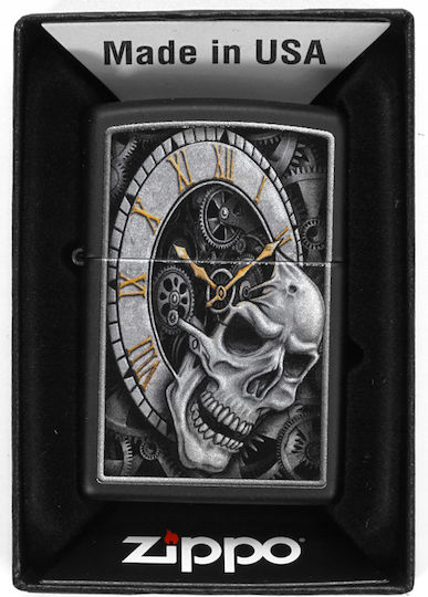 Zippo Brichetă Rezistentă la Vânt cu Flacără în Culoare Bej