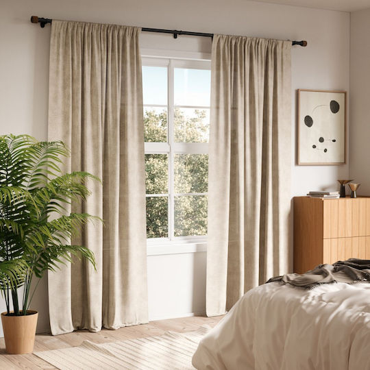 Umbra Extendable Metallic Curtain Pole Evie Single 107-305cm Black/Walnut
