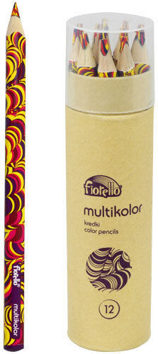 Fiorello Multicolor Pencils 12 Pieces Tube Set 170-2299