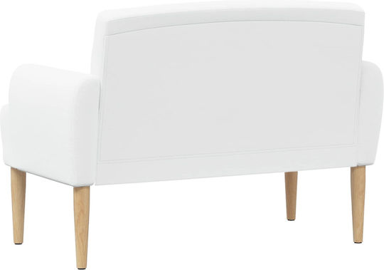 Doppelsitzer Sofa Weiß 116x67x80cm
