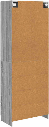 Bücherregale Grau Sonoma 2Stücke 66x34.5x87cm