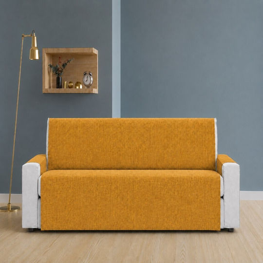 Pucioasa Elastische Abdeckung Für Zweisitziges Sofa Gelb