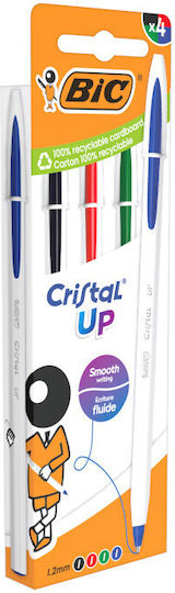 BIC Cristal Up Στυλό Ballpoint 4τμχ