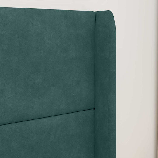 vidaXL Fabric Bed Headboard Green 80cm