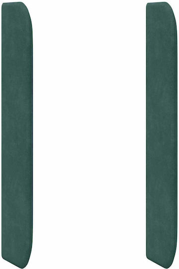 vidaXL Fabric Bed Headboard Green 80cm
