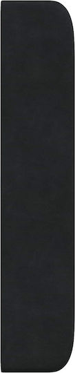 vidaXL Bed Headboard Fabric Black 80cm