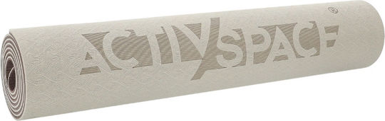 Activ Space Στρώμα Γυμναστικής Yoga Καφέ (183x61cm)