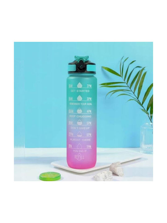 ecarla Plastic Water Bottle 1000ml Green