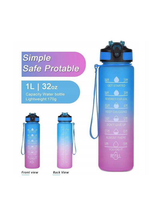 ecarla Plastic Water Bottle 1000ml Green