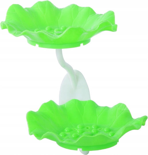 Verk Group Tavă De Săpun Din Plastic Cu Ventuză Verde 5907451335987
