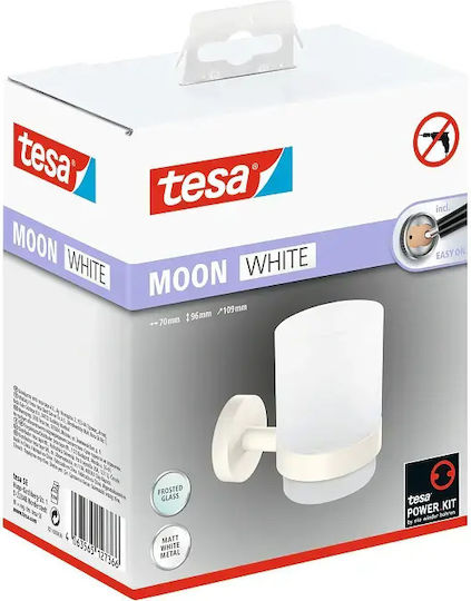 Tesa Стенна Чаша За Нея Стъклена Бяла