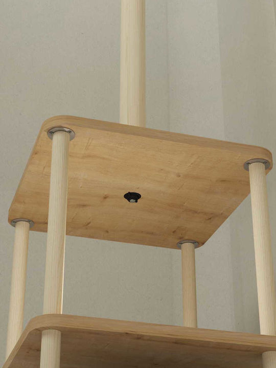 SteweHome Καλόγερος Ξύλινος Καφέ 160cm