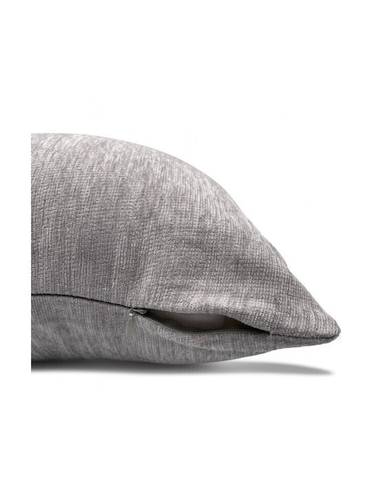 To megalo pazari Decorative Gray Light Throw Pillow Case 40x40cm