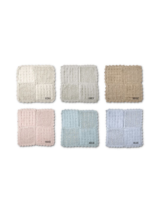 Down Town Home Bath Mat Cotton Square Biscuit 60-0158 Beige 75x75cm