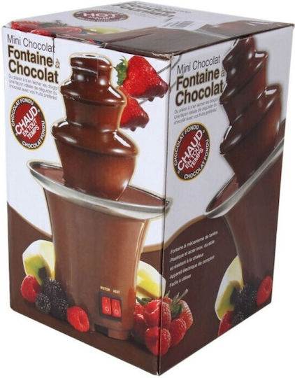 Brown Chocolate Fountain with 3 Flats 14.5x14.5x22cm
