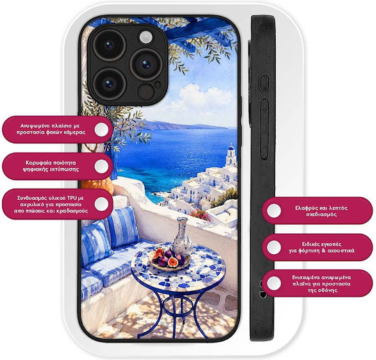 Sonique Greek Island Muse Series Motorola Moto G55 5G Aegean View Case