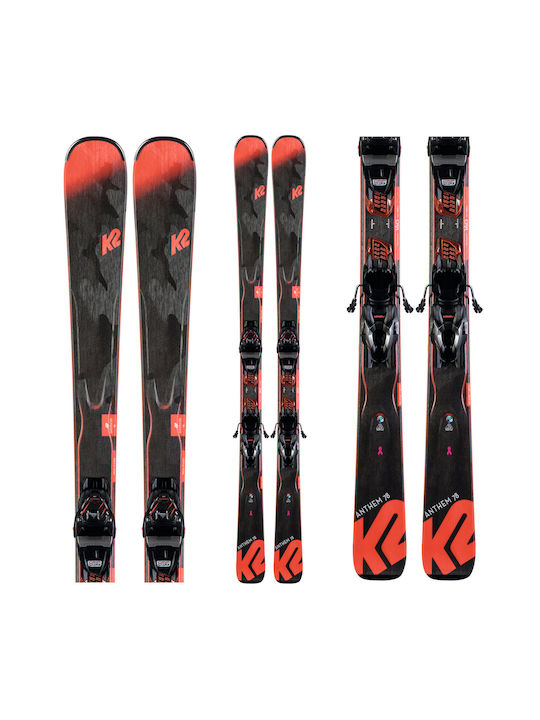 K2 Anthem 78 Женски Ски Ботуши в Сив Цвят със Стягащи Ремъци ER3 10 Compact Quikclik
