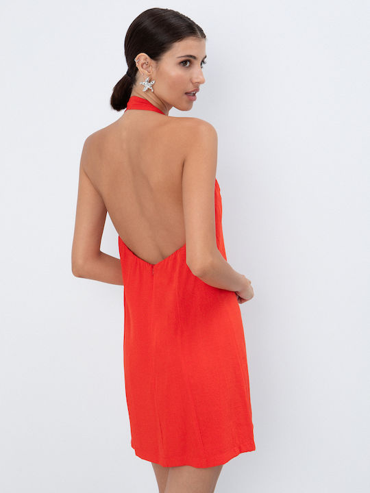 Sommer Mini Kleid Halter