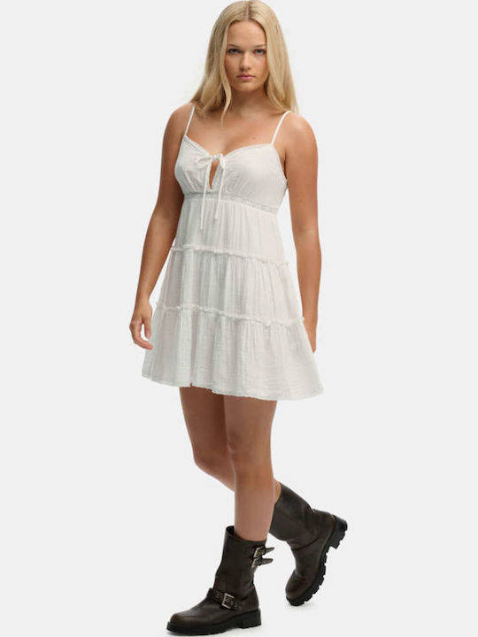 Rochie Mini de Vară Cheesecloth Tiered