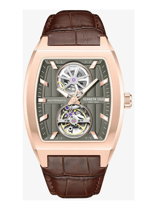 Kenneth Cole Automatic Watch with Leather Strap Kenneth Cole Automatic Watch with Leather Strap