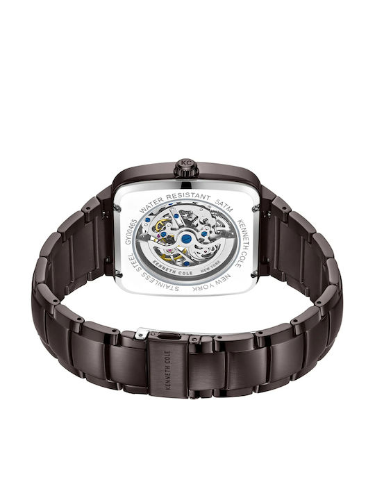 Kenneth Cole Мъжки Часовник 40мм Автоматичен с Черна Метална Гривна