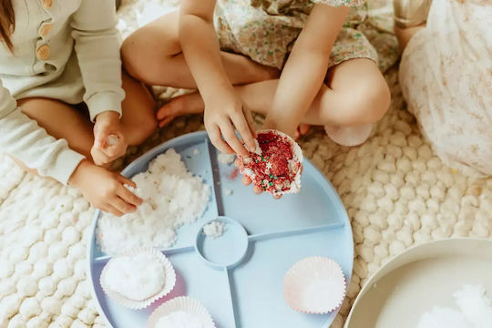 Jellystone Play Tray Soft Blue 2-in-1 Sensory Tray Blue Container