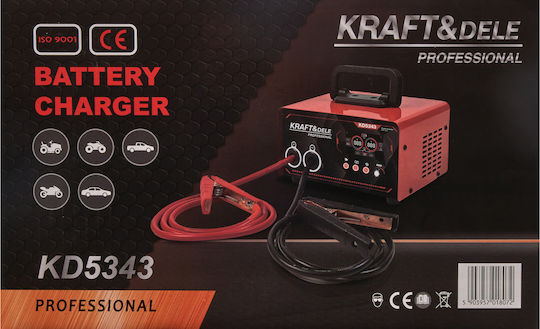 Kraft & Dele Starter-Charger și Încărcător Baterii Auto și Camion 12/24V 50-400Ah 30A
