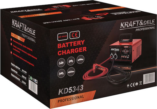 Kraft & Dele Starter-Charger și Încărcător Baterii Auto și Camion 12/24V 50-400Ah 30A