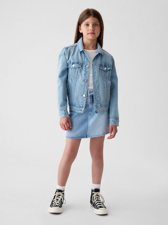 Kids' Denim Skirt Blue