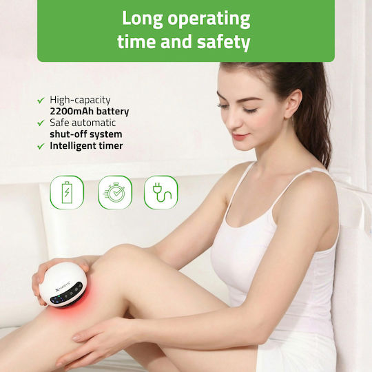 Habys Massage Device for Waist & Body Anti-Cellulite with Heating Function Red