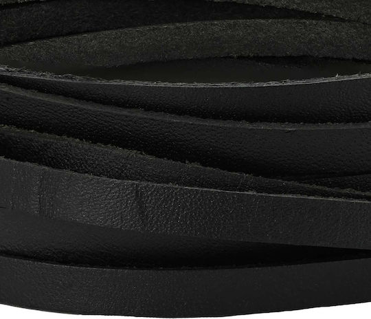 vidaXL Leder Schnürsenkel Schwarz