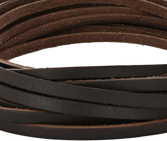 vidaXL Leather Brown Lace