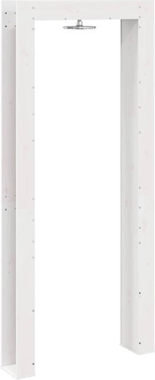 vidaXL Ντουζιέρα Πισίνας 99x23x226εκ. Λευκή