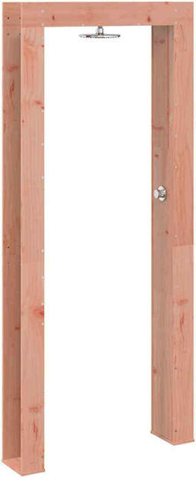 vidaXL Pool Shower 99x23x226 cm Brown