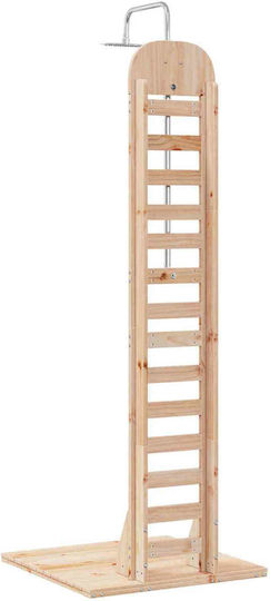 vidaXL Pool Shower 76x223 cm Brown