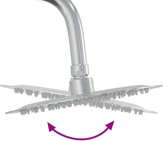 vidaXL Pool Shower 76x223 cm Brown