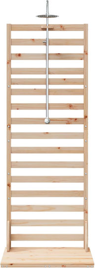 vidaXL Pool Shower 76x225 cm Brown